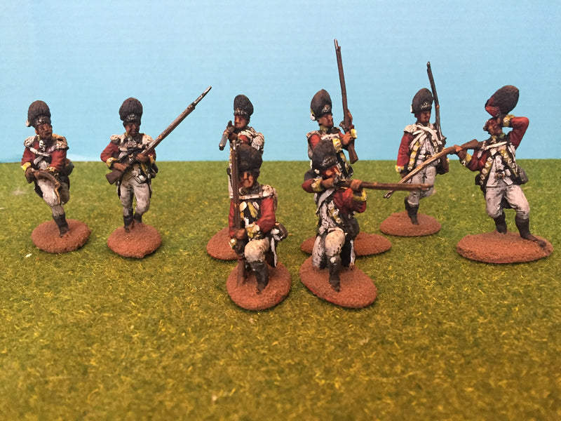American War Of Independence British Grenadiers 1/30 Scale Model Plastic Figures By LOD Enterprises Painted