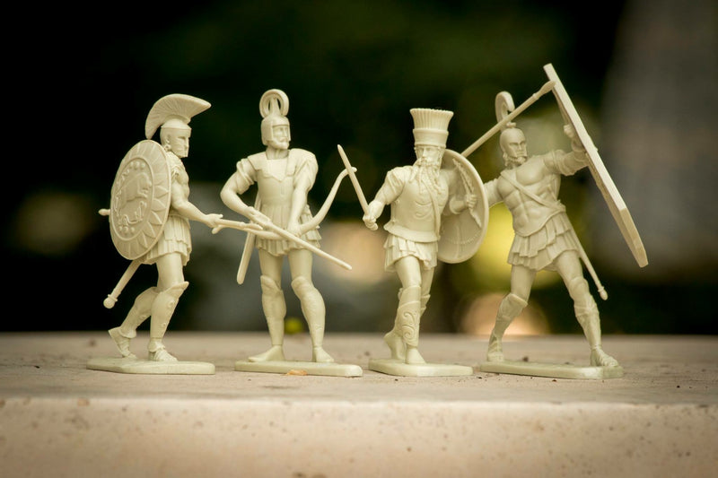 War At Troy Figure Set 3 Heroes Of The Iliad 1/30 Scale Plastic Figures Diorama Scene