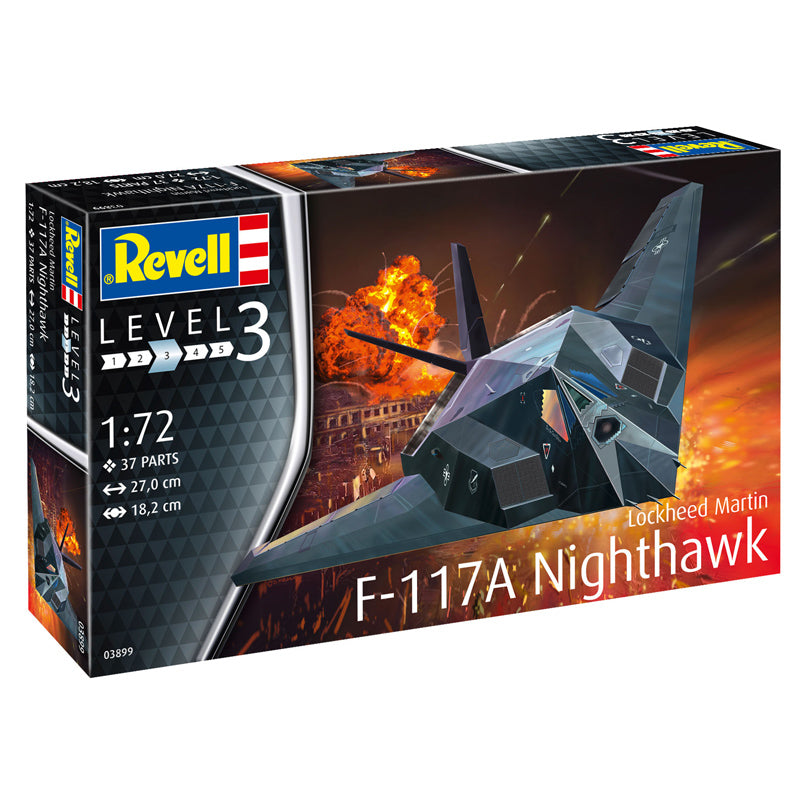 Lockheed Martin F-117A Nighthawk 1/72 By Revell Germany Scale Model Kit