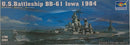 USS Iowa Battleship BB-61 1984, 1:700 Scale Model Kit By Trumpeter