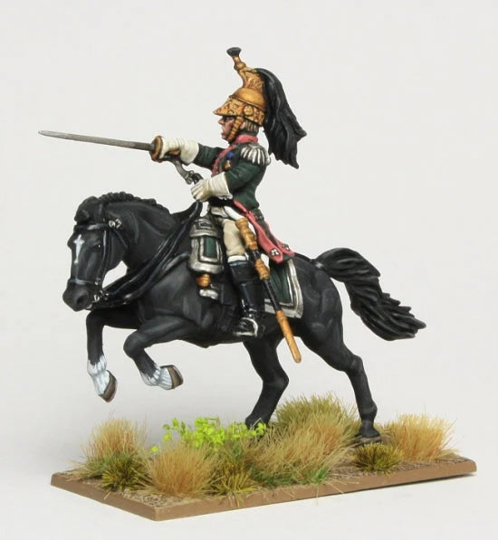 Napoleonic French Dragoons 1807 - 1812, 28 mm Scale Model Plastic Figures Close Up
