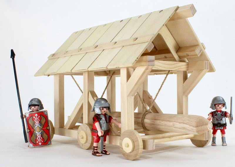 Roman Battering Ram Wooden Kit With Figures