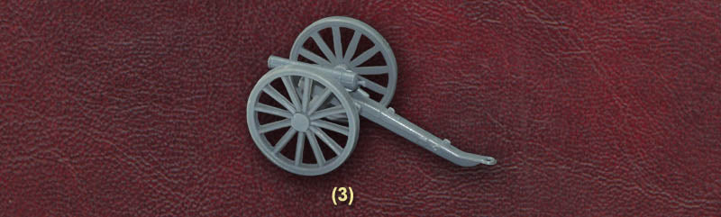 American Civil War Confederate Artillery, 1/72 Scale Plastic Kit Cannons