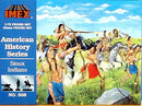 Sioux Indians 1/72 Scale Plastic Figures By Imex