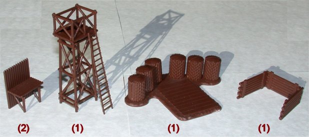 Napoleonic Wars Battlefield Accessory Set 1/72 Scale Watch Tower,