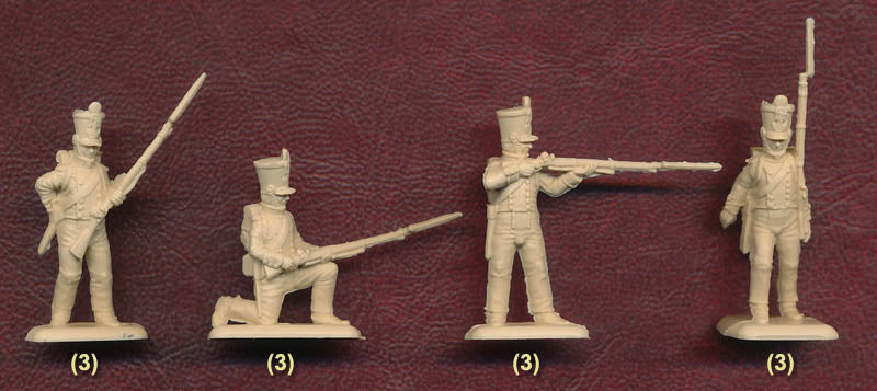 Napoleonic Wars French Infantry 1/72 Scale Plastic Figures Poses #1