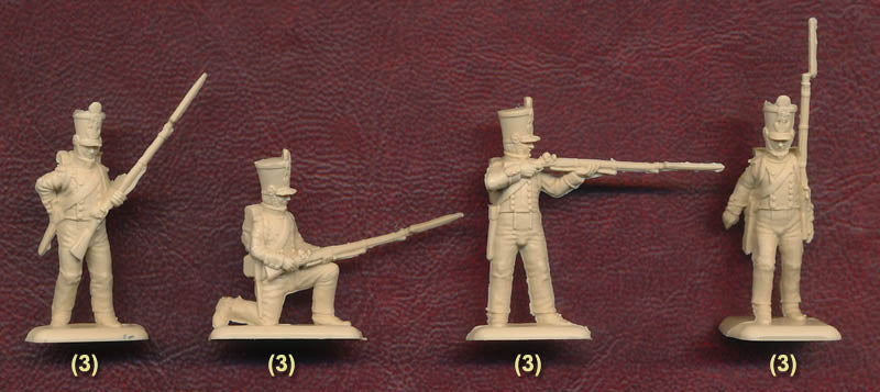 Napoleonic Wars French Infantry 1/72 Scale Plastic Figures Poses