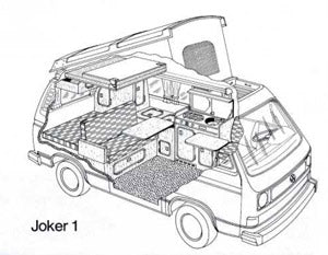 Volkswagen Type 2 T3b Joker Bus Pop Up Schematic