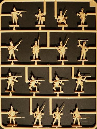 Napoleonic War British Infantry 1815 1/72 Scale Plastic Figures Sprue 1