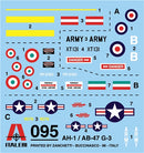 Bell British AH.1 “Sioux” / Italian AB-47 Light Helicopter, 1:72 Scale Plastic Model Kit Decals