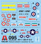 Bell British AH.1 “Sioux” / Italian AB-47 Light Helicopter, 1:72 Scale Plastic Model Kit Decals