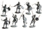 Warriors Of Carthage, 28 mm Scale Model Plastic Figures Javelin men