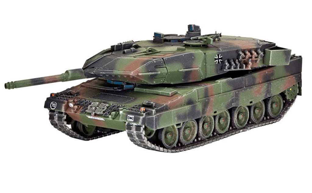 FloZ Deutscher Leopard 2A5 Panzer – Tarnlackierung, 1:72 Maßstab, Fertig Montiert