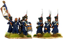 Napoleon’s Middle Imperial Guard, 28 mm Scale Model Plastic Figures Command Element Close Up