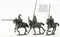 Mounted Men At Arms 1450 - 1500, 28 mm Scale Model Plastic Figures Example Figures