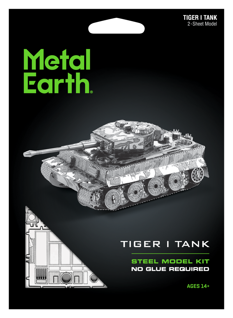 Tiger I Tank Metal Earth Model Kit Front
