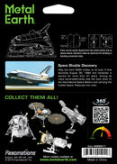 Space Shuttle Discovery Metal Earth Model Kit Package Rear