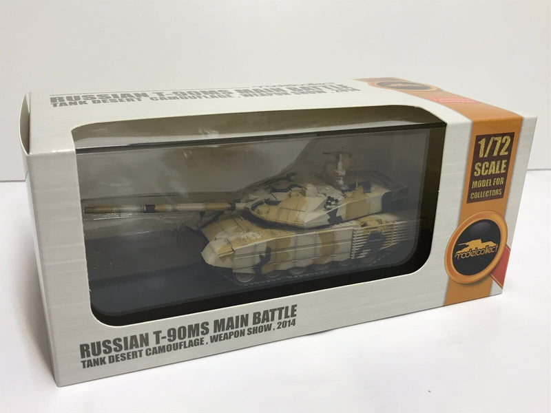 T-90MS "Tagil" Main Battle Tank Russian Army Desert Camouflage 2014 1:72 Scale Diecast Model By Modelcollect Box