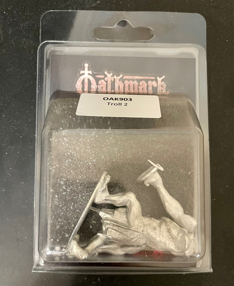 Oathmark Troll 2, 28 mm Scale Model Metallic Figure Packaging
