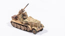 Sd.Kfz 8 DB9 Halftrack with 8.8 cm Flak 18, 1/72 Scale Diecast Model Right Front Elevated Barrel