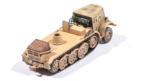 Sd.Kfz 8 DB9 Halftrack with 8.8 cm Flak 18, 1/72 Scale Diecast Model Close Up