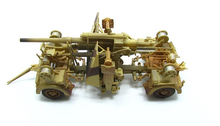 8.8 cm Flak 36 (Tan), 1/72 Scale Diecast Model On Carriage