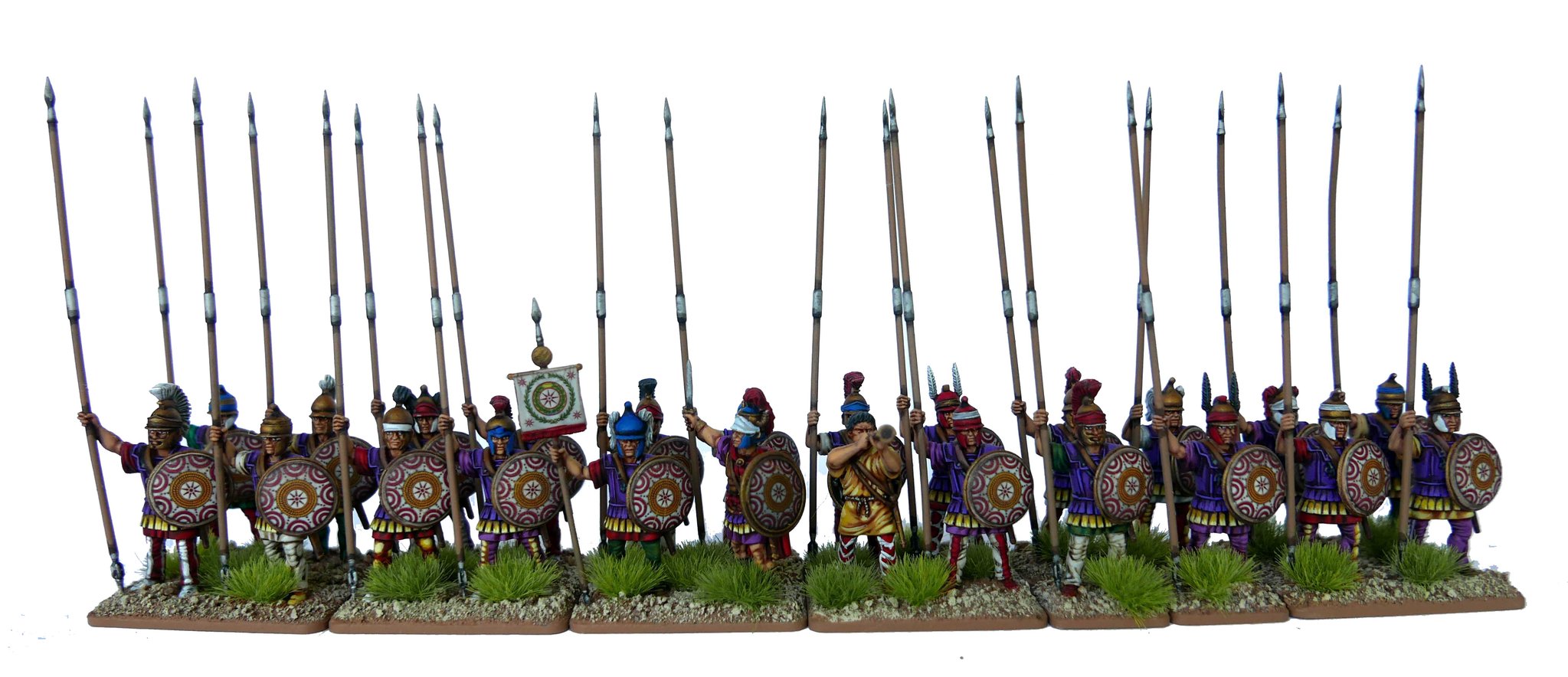 Successor Phalangites, 28 mm Scale Model Plastic Figures Painted Examples