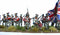 Napoleonic Waterloo British Infantry Centre Companies, 28 mm Scale Model Plastic Figures Kit Painted Example