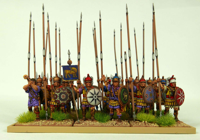 Macedonian Phalangites, 28 mm Scale Model Plastic Figures Painted Example
