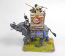 African War Elephant, 28 mm Scale Model Plastic Figures Painted Close Up