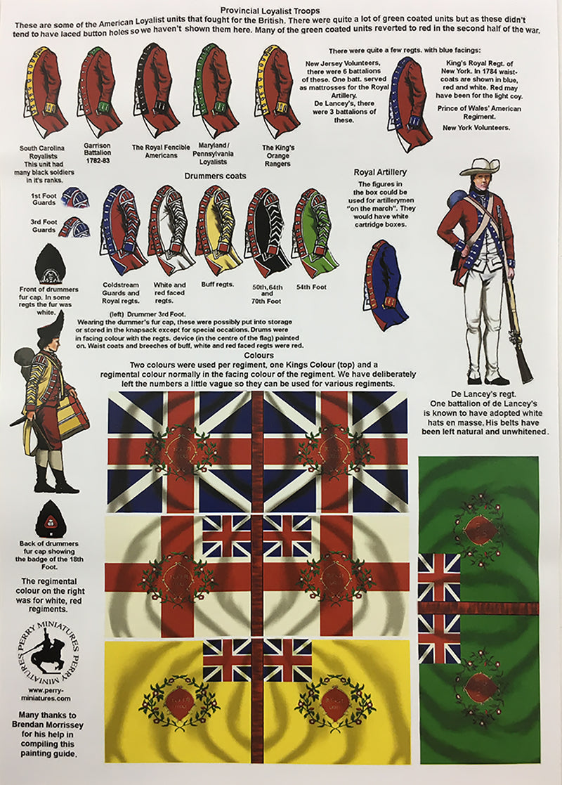 Perry Miniatures British Infantry 1775-1782 (28mm) Plastic Figures Kit Guide Page 1