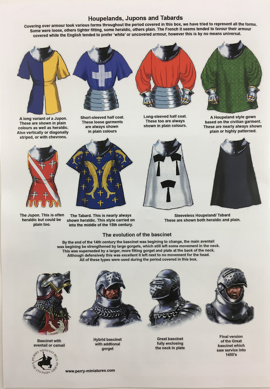 Agincourt Foot Knights 1415-1429, 28 mm Model Plastic Figures Kit By Perry Miniatures Guide Page 4