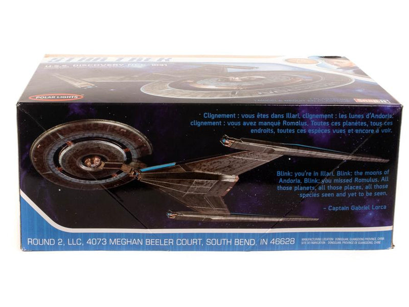 Star Trek USS Discovery NCC-1031 1:2500 Scale Snap Model Kit Side Of Box