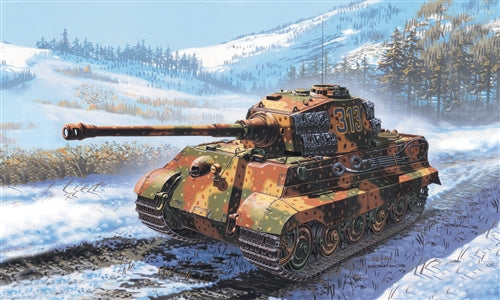 Sd.Kfz. 182  “King Tiger” Tank WWII, 1/72 Scale Model Kit Box Art