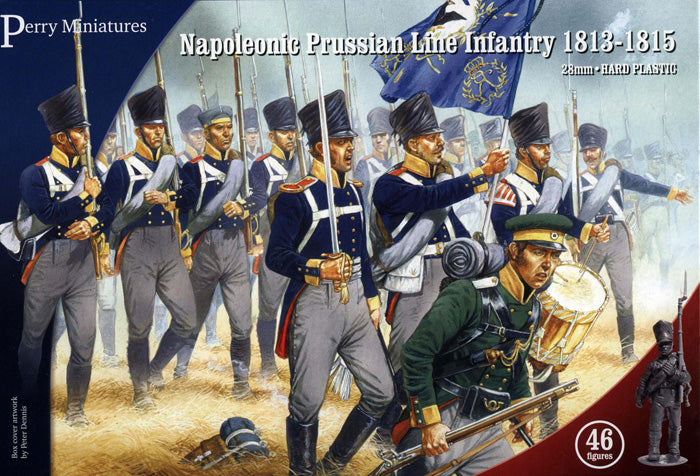 Napoleonic Prussian Line Infantry 1813 – 1815, 28 mm Scale Model Plastic Figures By Perry Miniatures