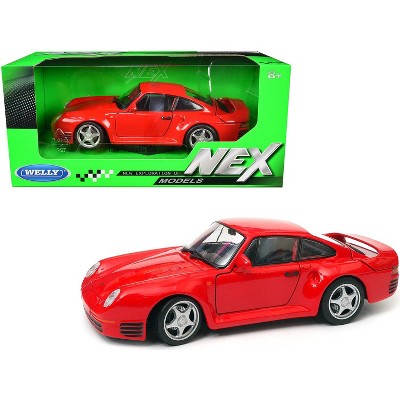 Porsche 959 (Red), 1/24 Scale Diecast Car By Welly