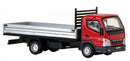 Mitsubishi Fuso Canter F E (Sterling 360) Small Utility Flat Bed (Red Cab) Scale 1:87 (HO Scale) Model By Promotex