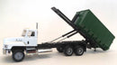 Mack Garbage Truck (White) w/ Roll Off Container (Green)  1/87 Scale (HO) Model By Promotex