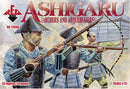 Ashigaru Archers & Arquebusiers Medieval Japan 1/72 Scale Model Plastic Figures By Red Box Cover Art