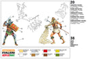 Gladiators 1st Century BC – 1st Century AD, 1/72 Scale Plastic Figures Back Of Box