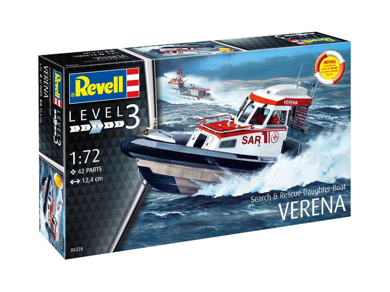 Search And Rescue Daughter Boat Verena 1/72 Scale Model Kit Box