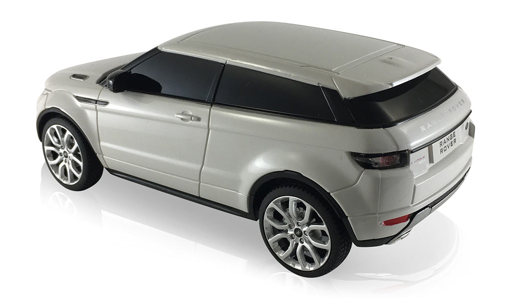 Rastar Land Rover Range Rover Evoque (White) 1/24 Scale RC Car Left Rear View
