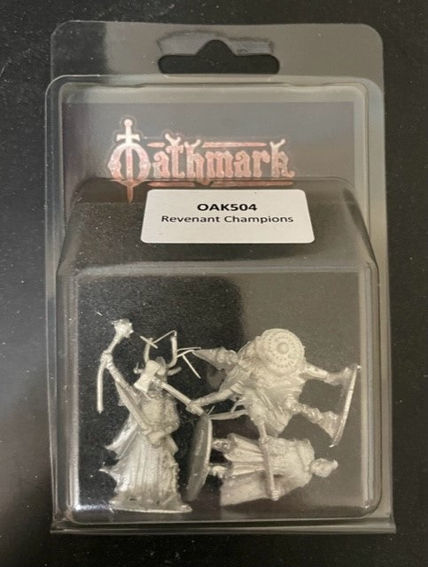 Oathmark Revenant Champions, 28 mm Scale Metal Figures Packaging