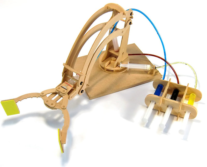 Hydraulic Robotic Arm Wooden Kit By Pathfinders Design