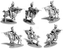 Napoleonic British Heavy Dragoons, 28 mm Scale Model Plastic Figures Example Different Views
