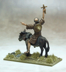 SAGA Age Of Crusades Peter the Hermit, 28 mm Scale Metallic Figure Rear View