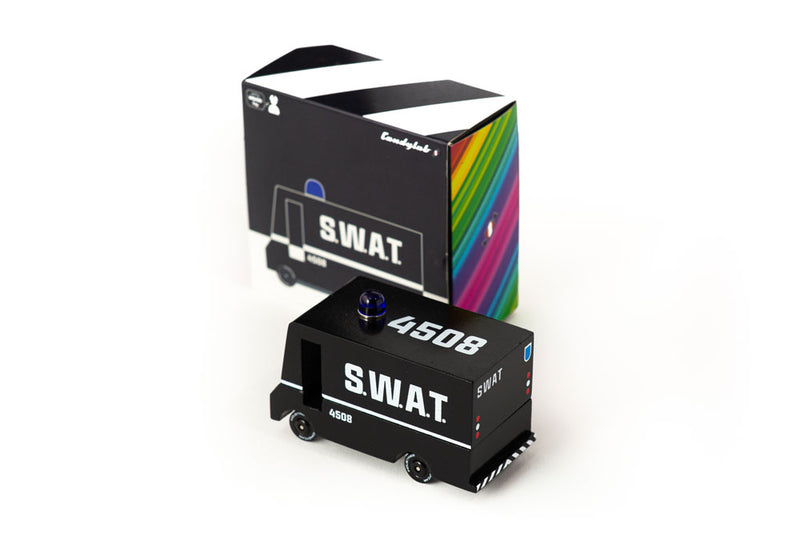 SWAT Van By Candylab Toys Rear Quarter View