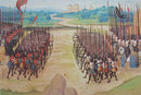 The Battle of Agincourt, 15th-century miniature, Enguerrand de Monstrelet