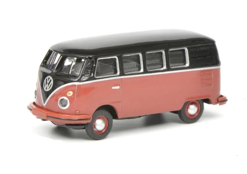 Volkswagen Type 2 T1c Bus (Black/Red), 1:87 Scale Diecast Model