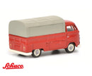 Volkswagen Type 2 T1 Pick Up (Red), 1:87 Scale Diecast Model Right Rear View
